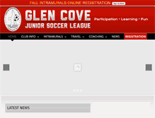Tablet Screenshot of glencovejrsoccer.org